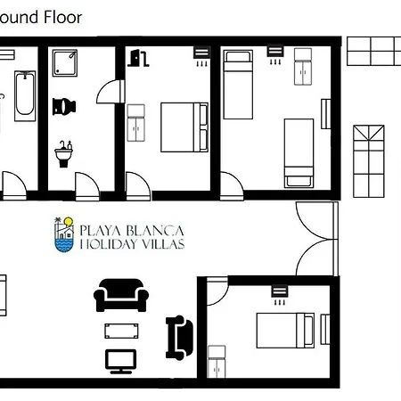 Stylish 6 Bedroom Princesa - Hot Tub - Heated Pool - Near & Waterparks * 플라야블랑카